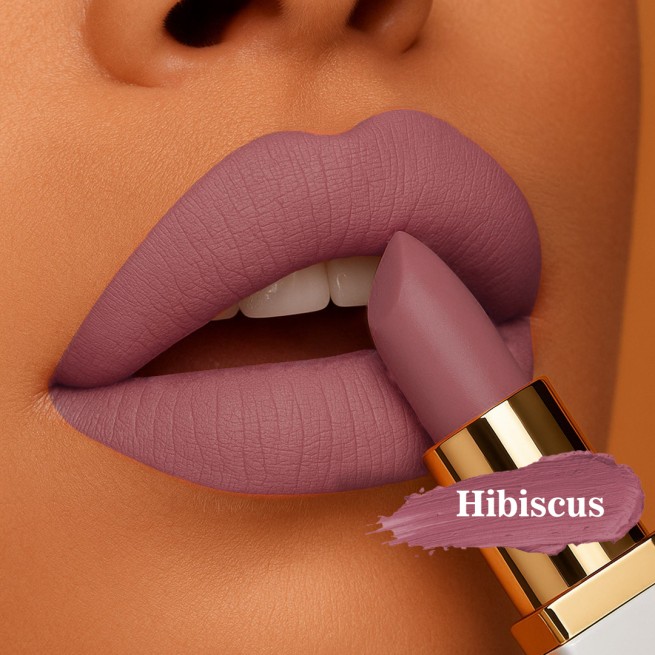 WABI Adored Color Velvet Lipstick - Hibiscus WABI Adored Color Velvet Lipstick - Hibiscus