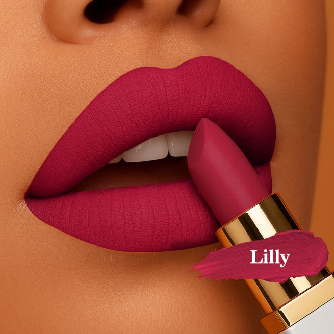 WABI Adored Color Velvet Lipstick - LIlly WABI Adored Color Velvet Lipstick - LIlly