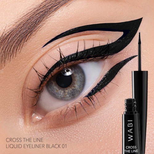 WABI Cross The Line Liquid Eyeliner Black 01