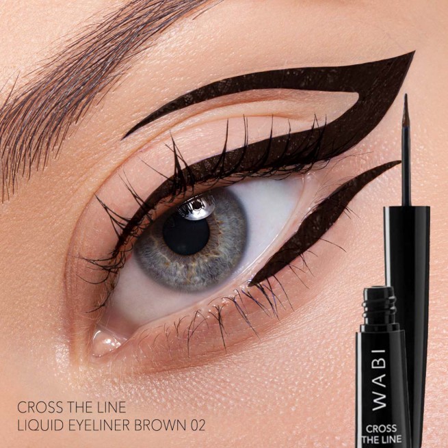 WABI Cross The Line Liquid Eyeliner Brown 02