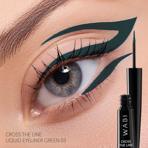 WABI Cross The Line Liquid Eyeliner Green 03