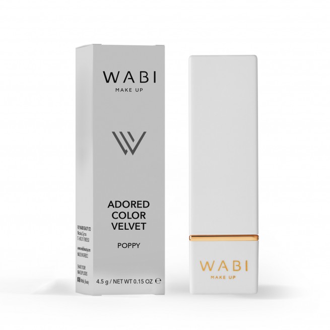 WABI Adored Color Velvet Lipstick - Poppy