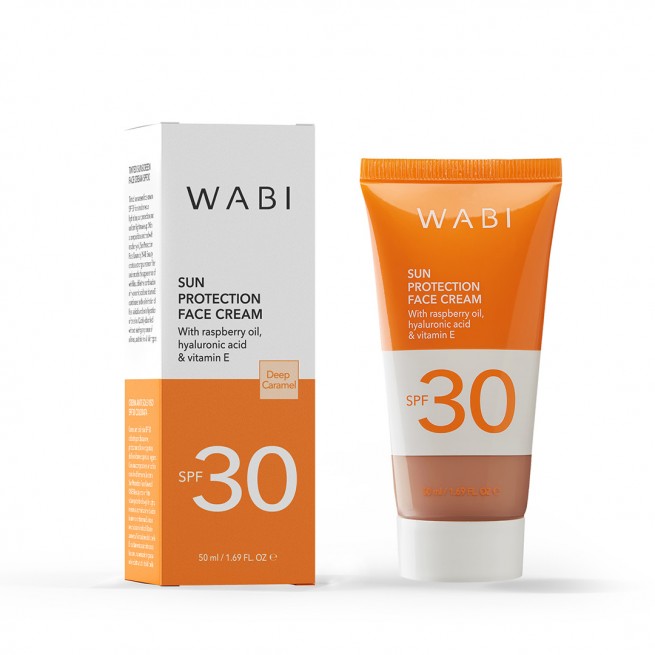 WABI Sun Protection Tinted Face Cream Deep Caramel SPF 30