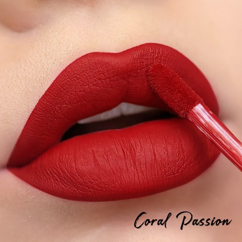WABI Matte Revolution Liquid Lipstick - Coral Passion