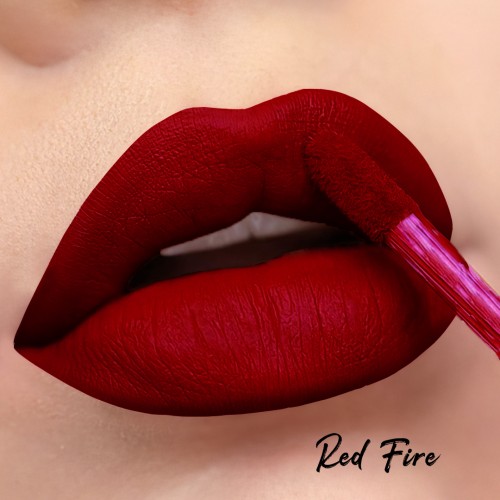 WABI Matte Revolution Liquid Lipstick - Red Fire 